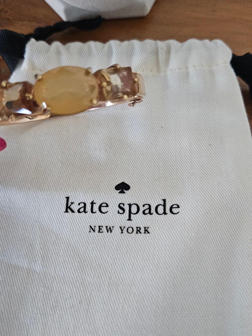 kate spade Gold-tone Bracelet with Yellow and Blush Stones